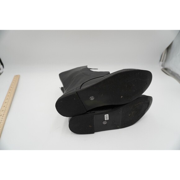 AMAZIDEAL Women's Leather Lace-up Military Flat Mid-Calf Boots. Round Toe. Sz 39 - Picture 8 of 8